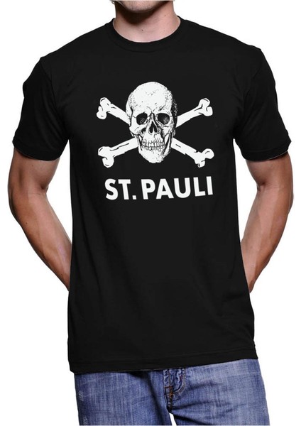 St.pauli Skull Tişört Siyah Unisex