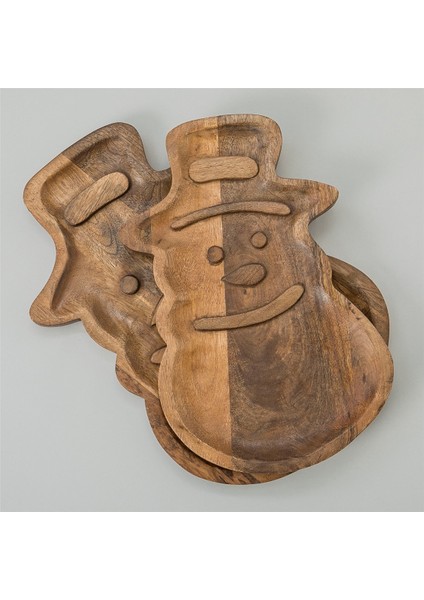 Snowman Servis Tabağı 45X30 cm Natural indirimleri