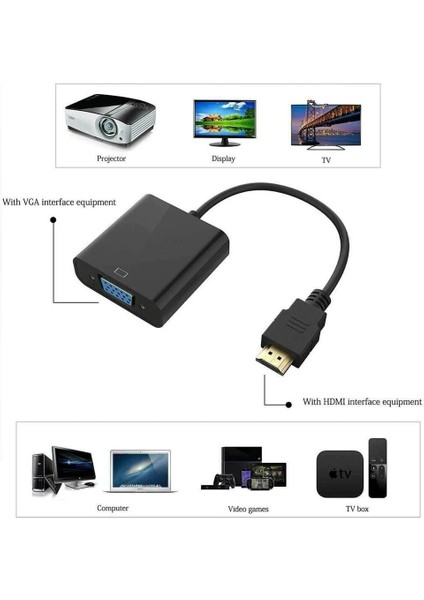 HDMI To VGA Görüntü Çeviri Adaptör