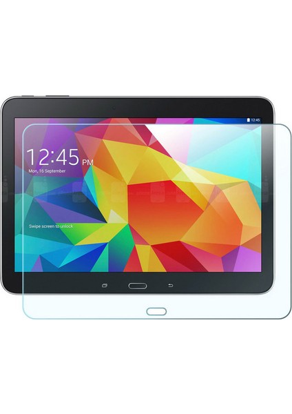 Samsung Galaxy Tab 4 T530 Kırılmaz Ekran Koruyucu Cam Tempered Glass 10.1 Inç Darbeye Dayanıklı