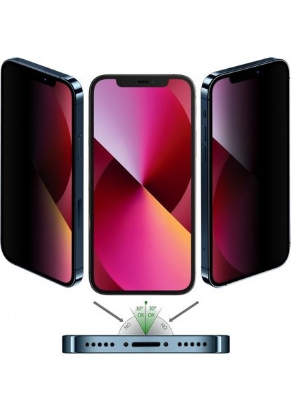 Apple iphone x Kırılmaz Ekran Koruyucu Hayalet Cam Gizlilik Filtreli Komple Cam