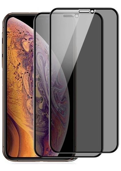 Apple iphone 12 Kırılmaz Ekran Koruyucu Hayalet Cam Gizlilik Filtreli Komple Cam