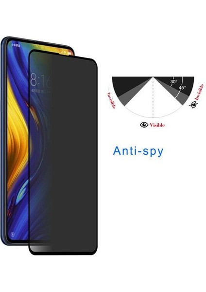 Samsung Galaxy A90 5g Kırılmaz Ekran Koruyucu Hayalet Cam Gizlilik Filtreli Komple Cam