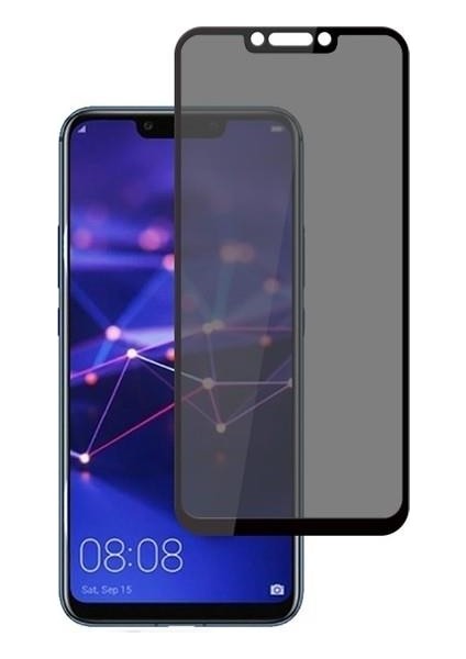 Xiaomi Redmi 7 Kırılmaz Ekran Koruyucu Hayalet Cam Gizlilik Filtreli Komple Cam