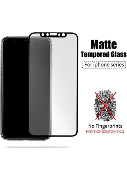 Apple iphone 11 Mat Seramik Kırılmaz Ekran Koruyucu Cam Tam Kapatan Matte Anti-Glare