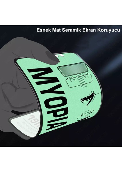 Samsung Galaxy A30S A307 Mat Seramik Kırılmaz Ekran Koruyucu Cam Tam Kapatan Matte Anti-Glare