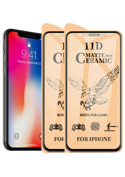 Samsung Galaxy A30S A307 Mat Seramik Kırılmaz Ekran Koruyucu Cam Tam Kapatan Matte Anti-Glare