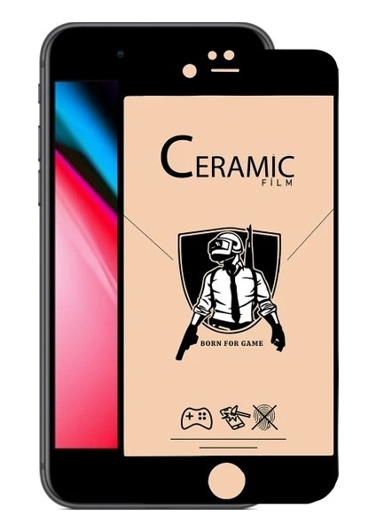 Apple iphone 7 Plus Seramik Kırılmaz Ekran Koruyucu Komple Kapatan Parlak Cam
