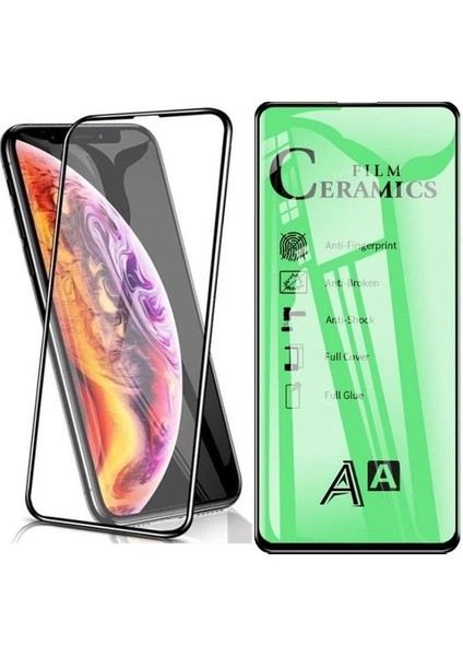 Samsung Galaxy A22 A225 Seramik Kırılmaz Ekran Koruyucu Komple Kapatan Parlak Cam