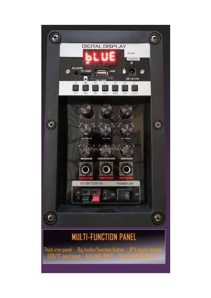 LT-912 2 Mikrofonlu Kumandalı Kablosuz Hoparlör