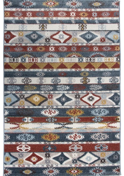 Halı Etnik Plus FE340 Krem/mavi 120 x 170 cm Dokuma Halı