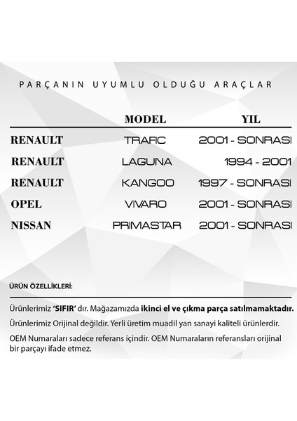 Renault Kangoo, Opel Vivaro, Nissan Için Su Fıskiye Memesi 2'li indirimleri