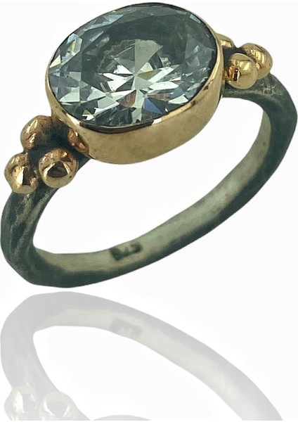 Oval Zirkon Taş El Üretimi 925 Gümüş Yüzük fiyatları