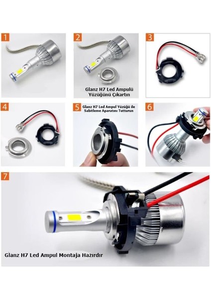 Vw Golf 7 LED Xenon H7 Bağlantı Sabitleme Montaj Aparatı fiyatları