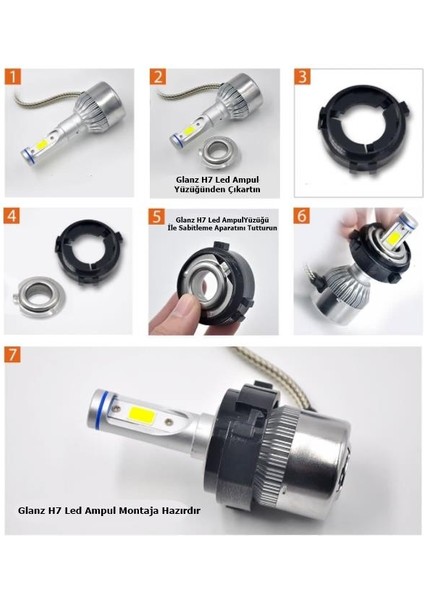 Vw Golf 7 LED Xenon H7 Bağlantı Sabitleme Montaj Aparatı fiyatları
