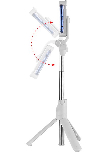 Tripodlu Selfie Çubuğu - Beyaz (Yurt Dışından)