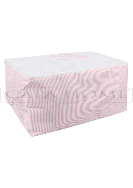 Çapa Home Maxi Pudra Çizgili Baskılı Hurç 64 x 41 x 35 cm