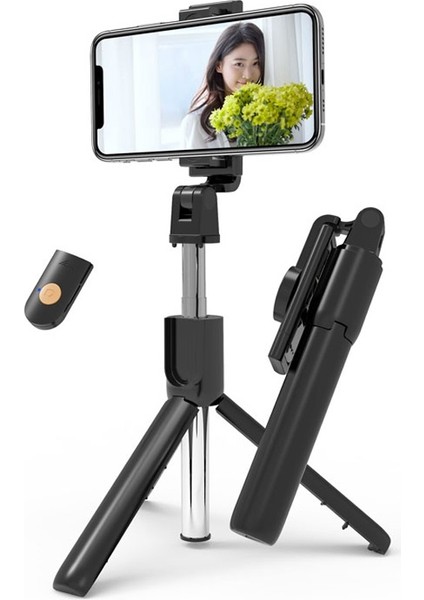 Selfıeshow K10 Otomatik Zamanlayıcılı Uzaktan Kumandalı Cep Telefonu Için Tripod (Yurt Dışından)
