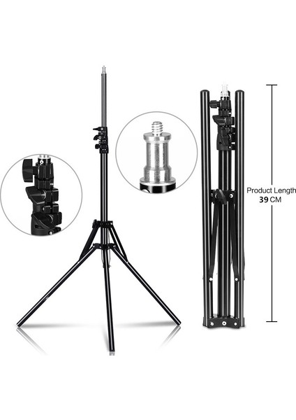 Slr Kameralar Için Katlanabilir Alüminyum Alaşımlı Ayaklı Tripod - 1/4 Vida Arabirim (Yurt Dışından)