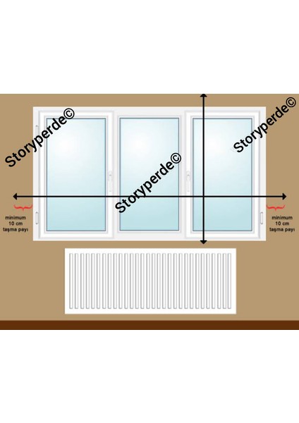Düz Siyah Güneşlik Stor Perde modelleri