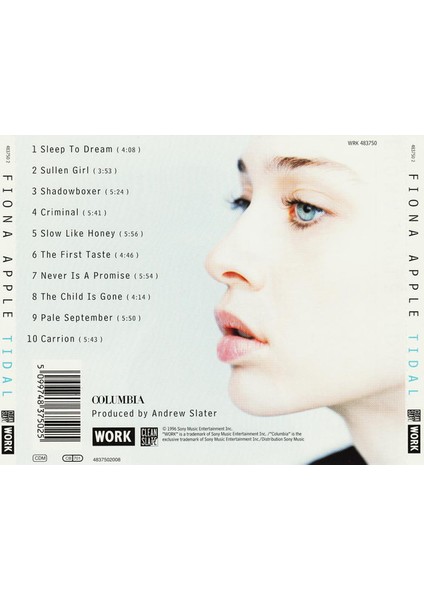 Fiona Apple – Tidal CD fiyatları
