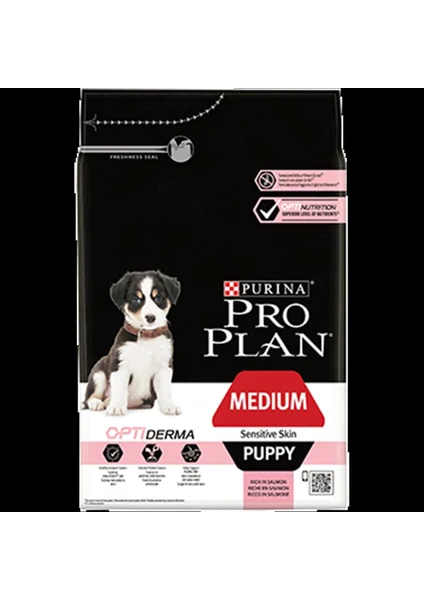 Pro Plan Medium Puppy Sensitive Skin Somonlu Yavru Köpek 3 kg