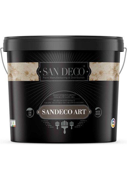 San Deco Sandeco Art Sedef Efektli Grenli Dekoratif Kaplama 2.5 L