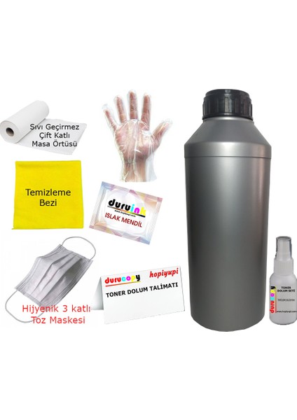 Rıcoh Sp 111 Için Uyumlu Kartuş Toner Tozu Dolum Seti 1000GR 1kg modelleri