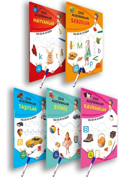 Çizgi Alıştırmaları 5 Kitap Set