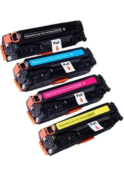 Hp 125A-CB540A-CB541A-CB542A- CB543A Hp Color Laserjet CM1312 1 Set Toner 2200 Sayfa Renkli