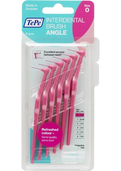 Arayüz Fırçası Angle Saplı 0.4 Mm - Pembe