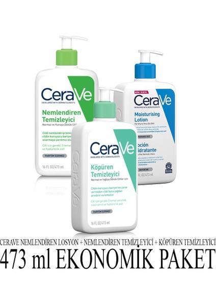 Cerave 473 ml Ekonomik Paket