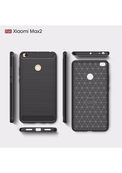 Xiaomi Mi Max 2 Kılıf Karbon Fiber Room Silikon Kapak Kılıf + Cam fiyatları