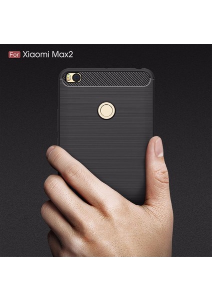 Xiaomi Mi Max 2 Kılıf Karbon Fiber Room Silikon Kapak Kılıf + Cam modelleri
