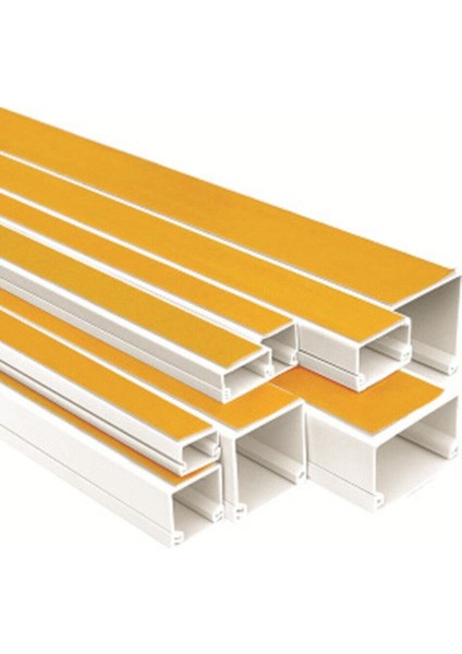 16 x 16 mm Yapışkanlı Kablo Kanalı 20 Metre Beyaz