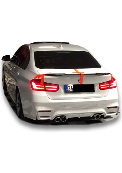 SML Dizayn Bmw F30 Taiwan M4 Bagaj Üstü Spoiler Plastik F30 Spoyler Rüzgarlık Kanat