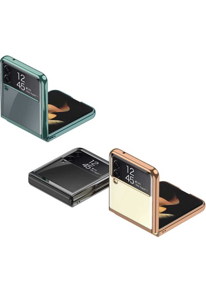 Samsung Galaxy Z Flip 3 Kılıf Ultra Ince Köşeleri Şık Tasarım Şeffaf Kapak Renksiz fiyatları