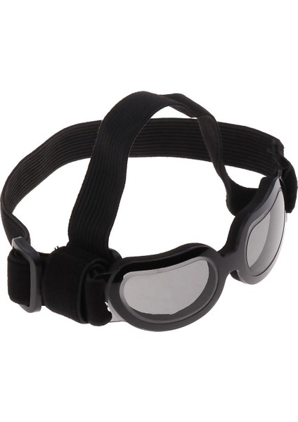 Ayarlanabilir Anti-Rüzgar Goggles Pet Köpek Göz Koruma Uv Güneş Gözlüğü Siyah (Yurt Dışından)