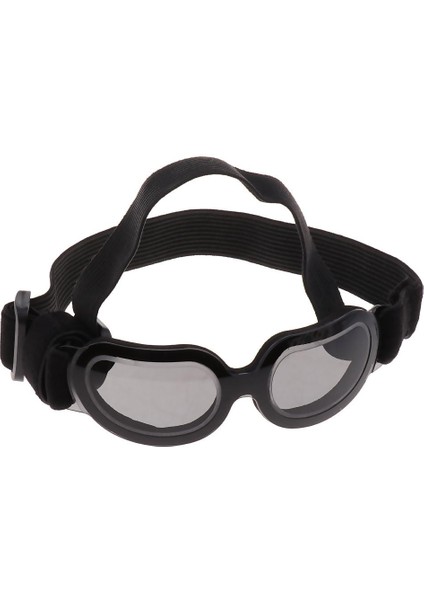 Ayarlanabilir Anti-Rüzgar Goggles Pet Köpek Göz Koruma Uv Güneş Gözlüğü Siyah (Yurt Dışından)