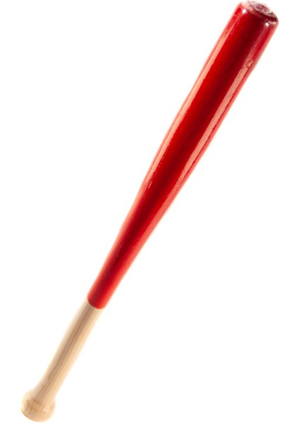 Beyzbol Sopası 61 cm Dişbudak Ağacından Kırılmaz Kırmızı