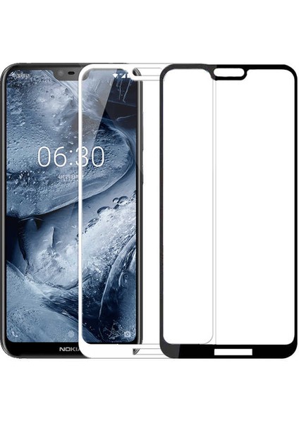Nokia X6 Temperli Cam Full Ekran Koruyucu