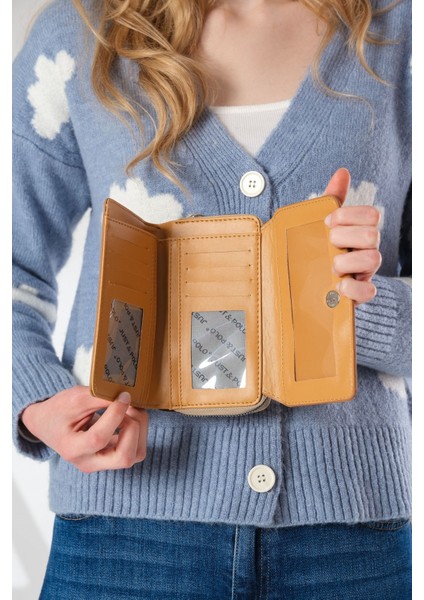 Kadın Ayarlanabilir Askılı Çok Bölmeli Sırt Çantası ve Cüzdan Kombini PBU4040-1006 indirimleri