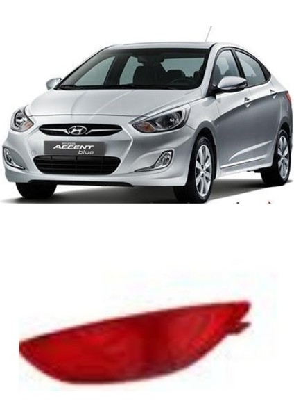 Hyundai Accent Blue Reflektör Tampon Arka Sağ 2011-2015