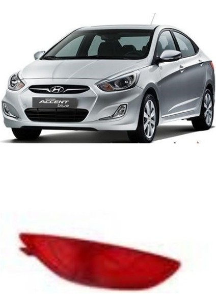 Hyundai Accent Blue Reflektör Tampon Arka Sol 2011-2015