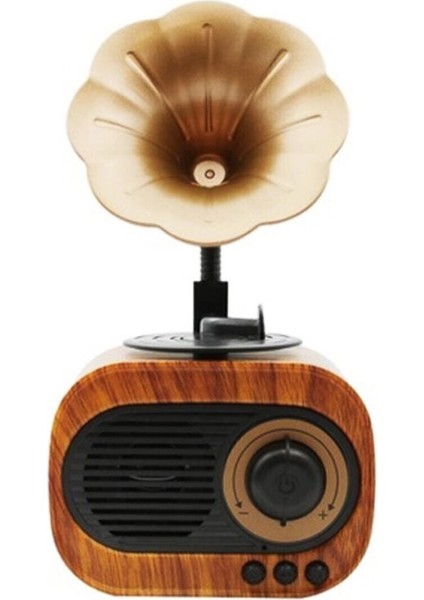 Taşınabilir Nostaljik B5 Speaker Gramofon Radyo/usb/sd/bluetooth Hoparlör 22 cm Mini Boy Retro Radyo | RRG-1 modelleri