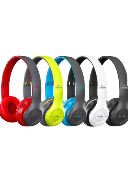 Wireless P47 Katlanabilir Bluetooth Kablosuz Kulak Üstü Kulaklık Airstorr