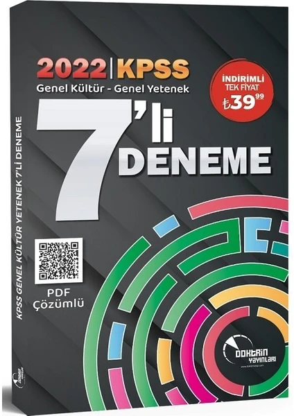 Doktrin Yayınları KPSS 2022 Genel Yetenek Genel Kültür Pdf Çözümlü 7 Deneme