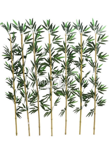 Kumaş Yapraklı Doğal Bambu 135-150 cm (7 Adet)