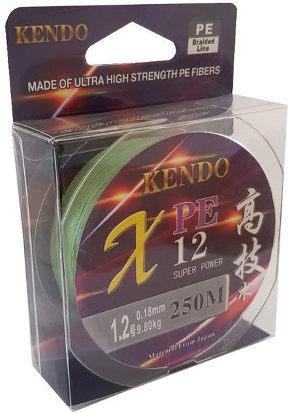 12 Pe 250 mt Dark Green Örgü Ip 0,16MM