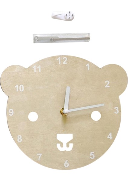 8 "ahşap Duvar Saati Pil Powered Ev Ofis Masası Saatler Dekorasyon Ayı fiyatları